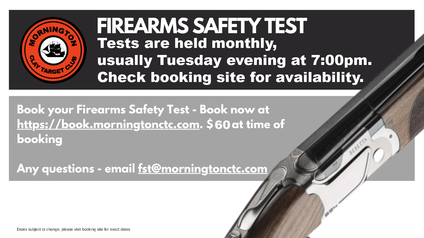 Firearm Safety Test Mornington CTC